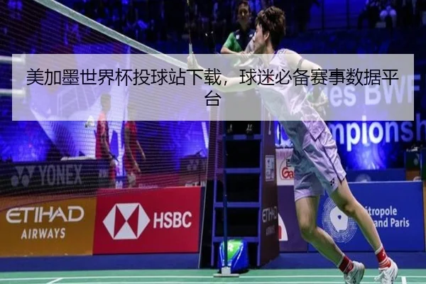 美加墨世界杯投球站下载，球迷必备赛事数据平台